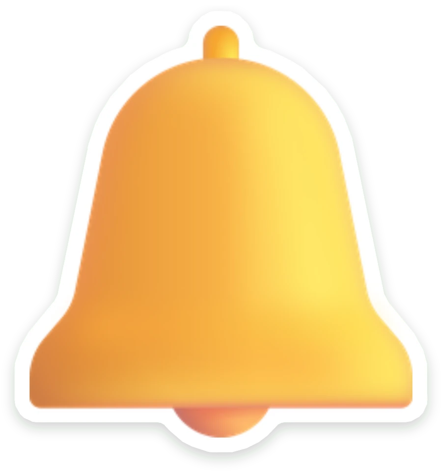Sticker Kerstklok