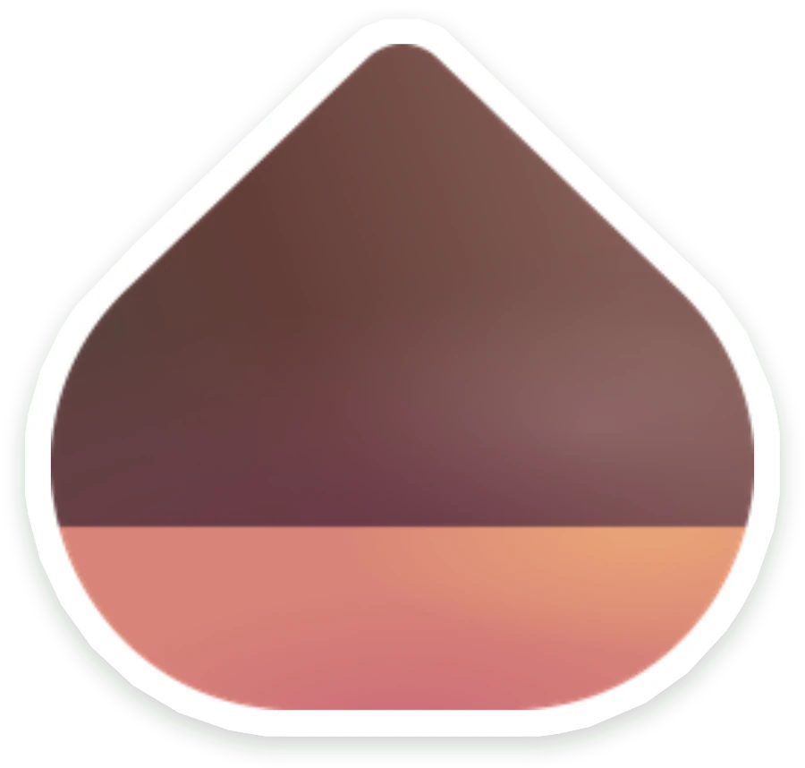 Sticker Kastanje