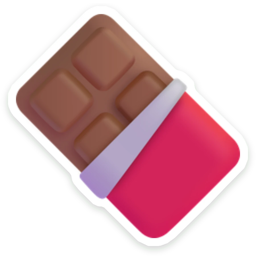 Sticker Chocoladereep