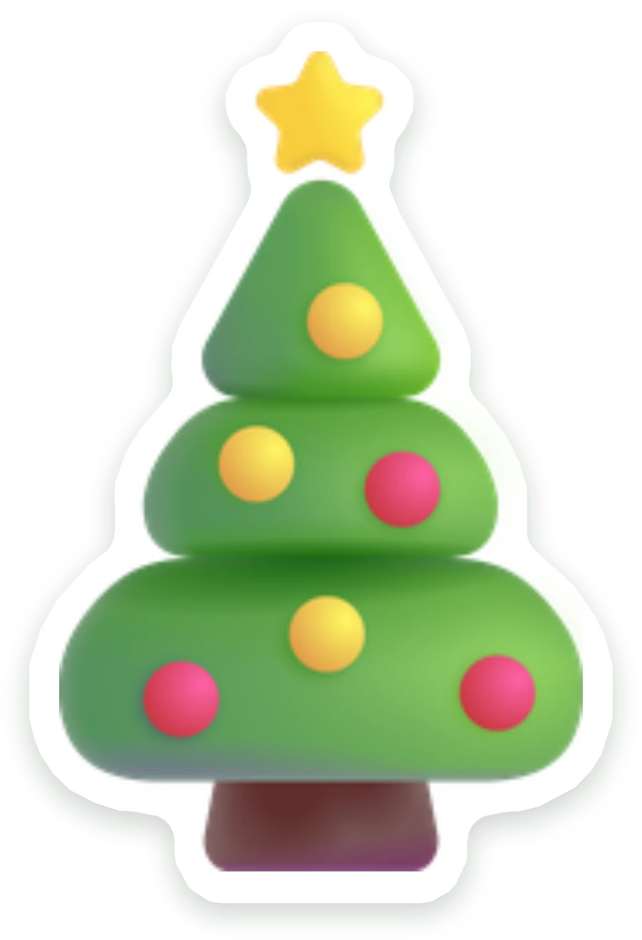 Sticker Kerstboom