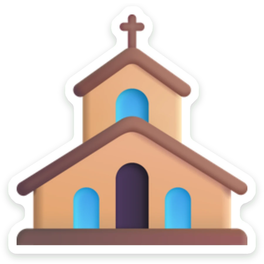Sticker Kerkje
