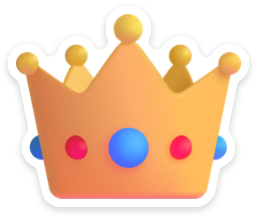 Sticker Kroon