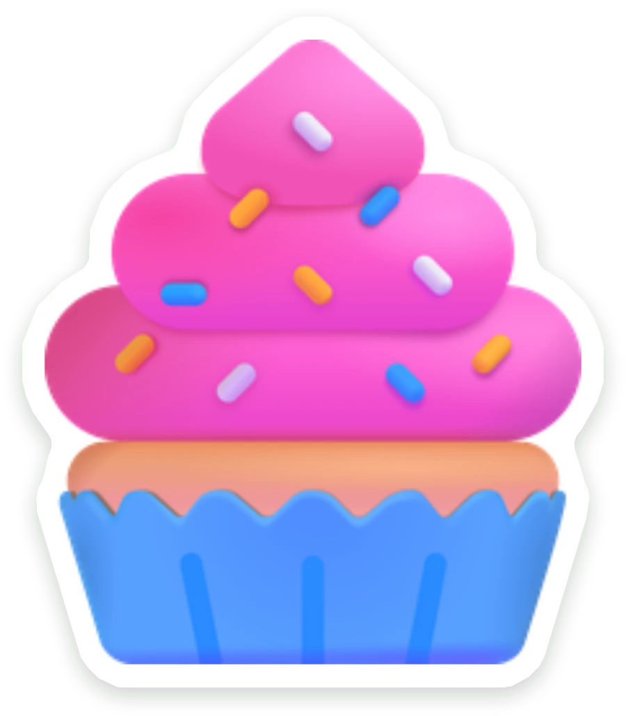 Sticker Cupcake