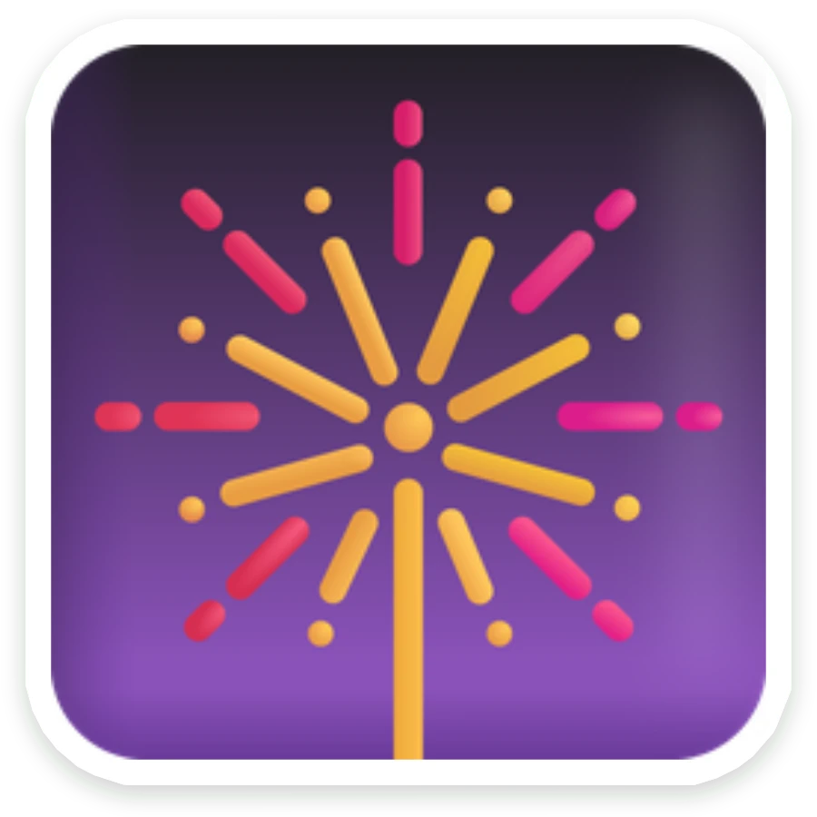 Sticker Vuurwerk