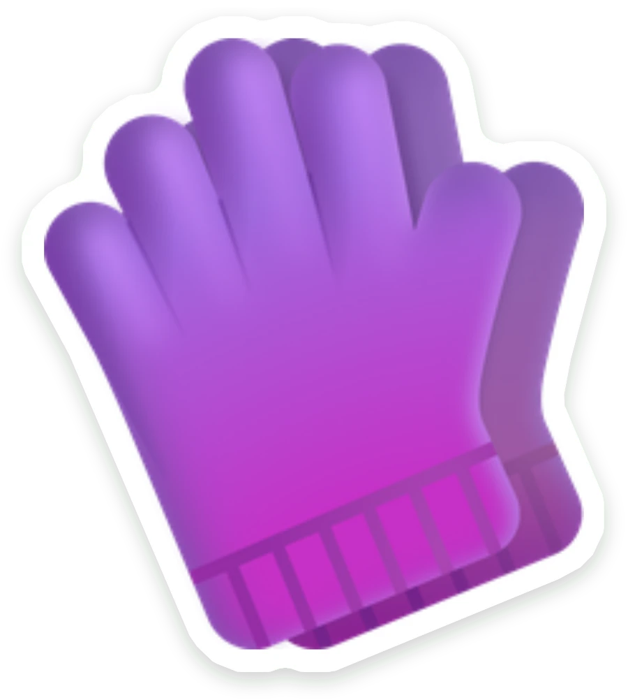 Sticker Handschoenen
