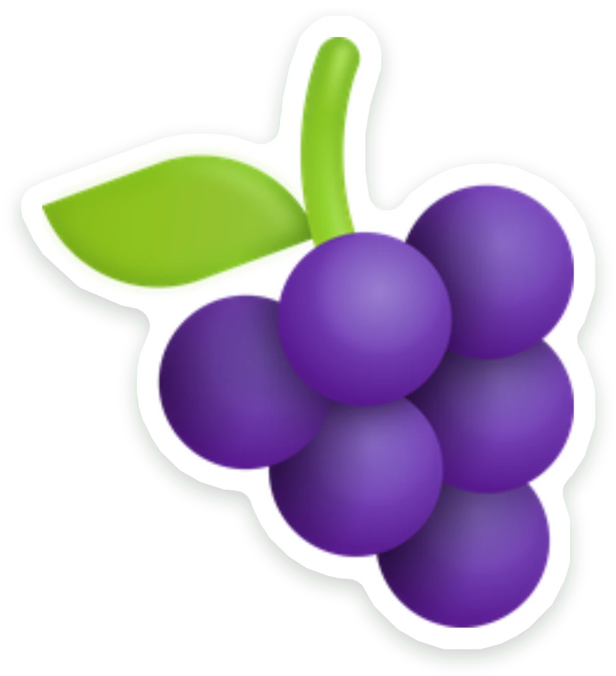 Sticker Druiven
