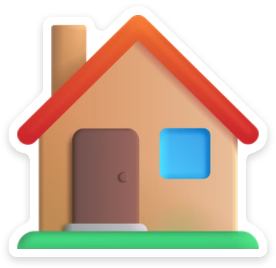 Sticker Huisje