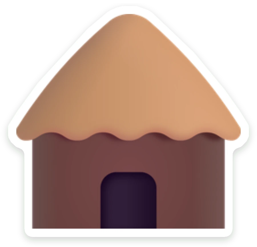 Sticker Hutje