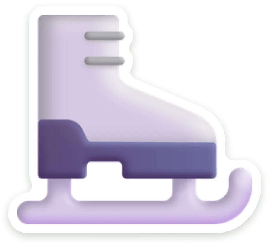 Sticker Schaats