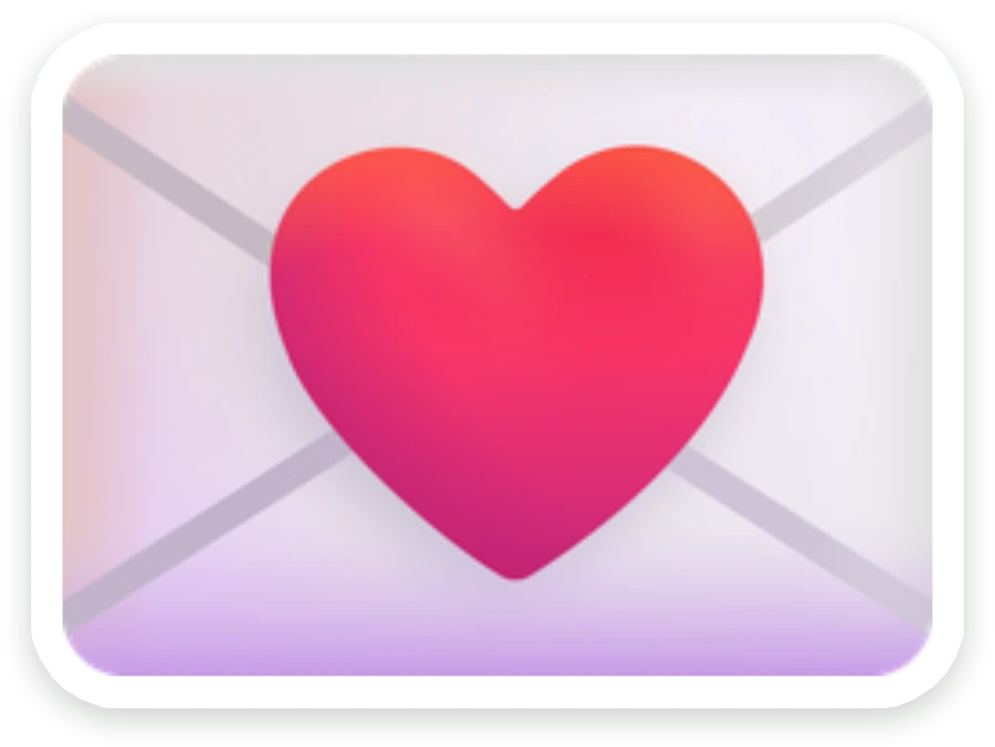 Sticker Liefdesbrief