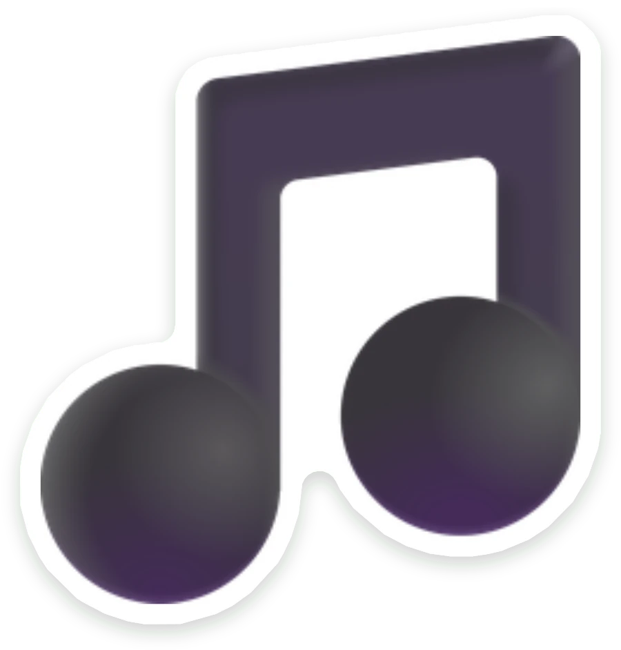 Sticker Muzieknoot