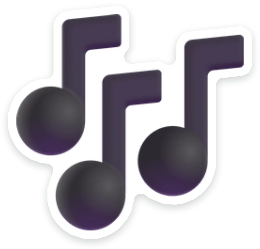 Sticker Muzieknoten