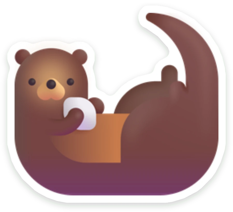 Sticker Otter