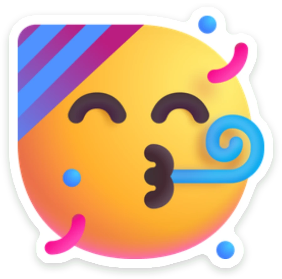 Sticker Feestneus