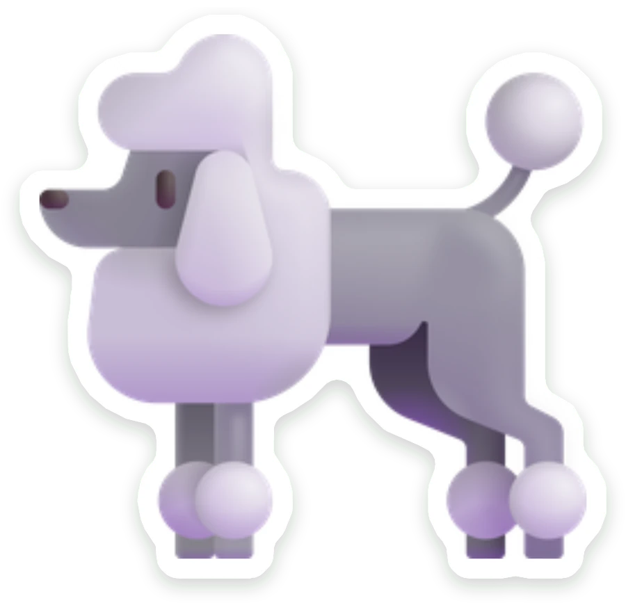 Sticker Poedel