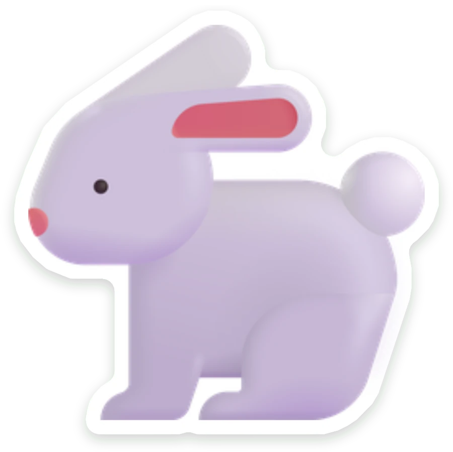 Sticker Konijntje