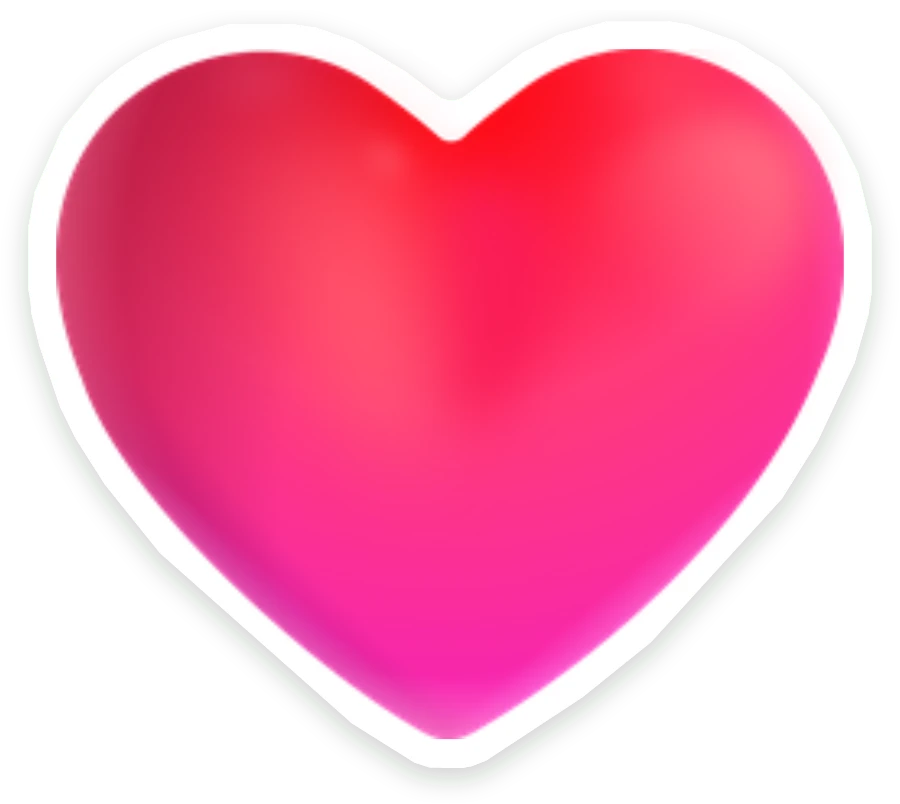 Sticker Rood hartje