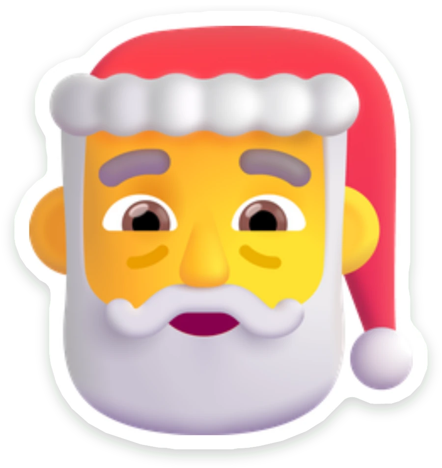 Sticker Kerstman