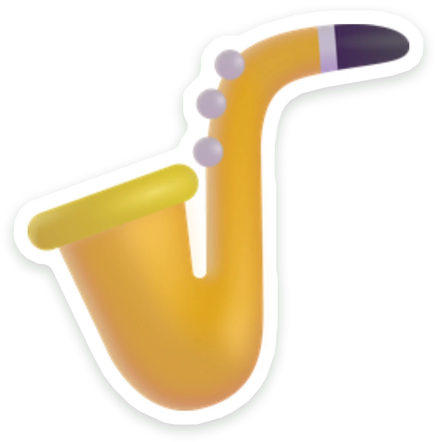 Sticker Saxofoon
