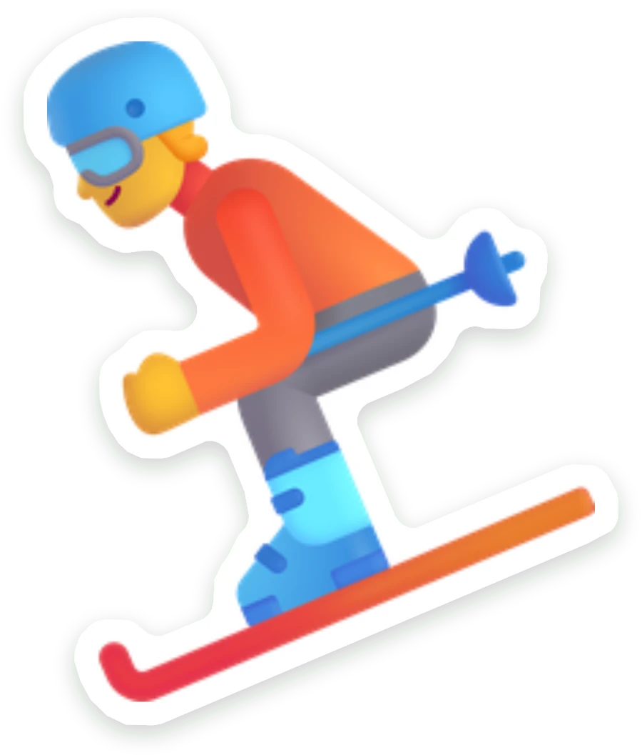 Sticker Skier