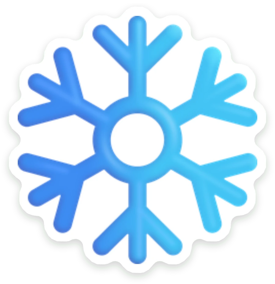 Sticker Sneeuwvlok