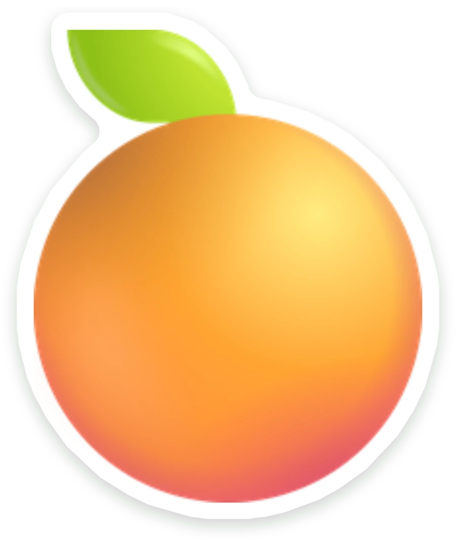 Sticker Mandarijn
