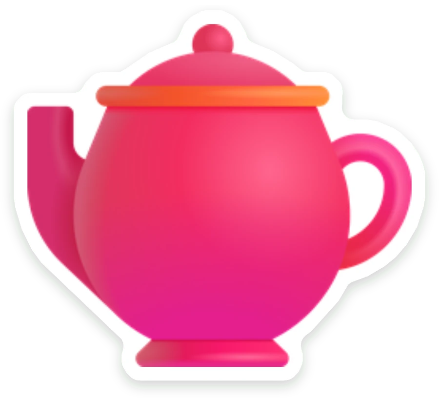 Sticker Theepot