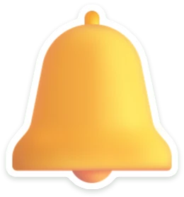 Sticker Kerstklok