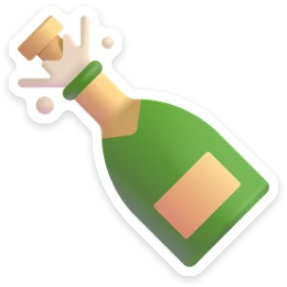 Sticker Champagne