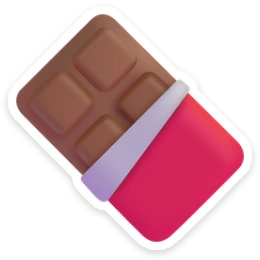Sticker Chocoladereep