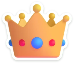 Sticker Kroon