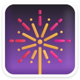 Sticker Vuurwerk