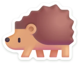 Sticker Egel
