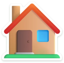 Sticker Huisje