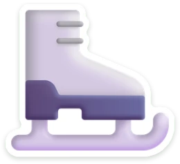 Sticker Schaats