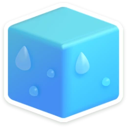 Sticker IJsblokjes