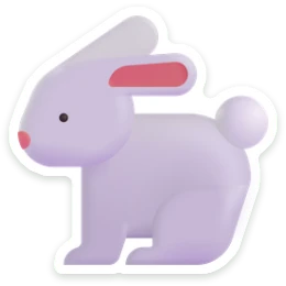 Sticker Konijntje