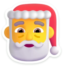 Sticker Kerstman