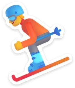 Sticker Skier