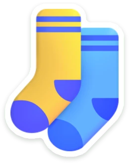 Sticker Kerstsokken