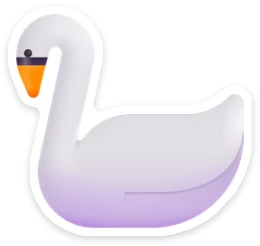 Sticker Zwaan