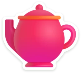 Sticker Theepot